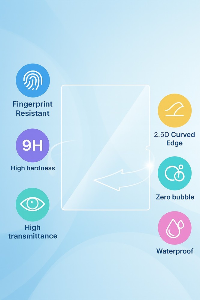 2Pack for Microsoft Surface Pro 12" Tempered Glass Screen Protector 9H HD