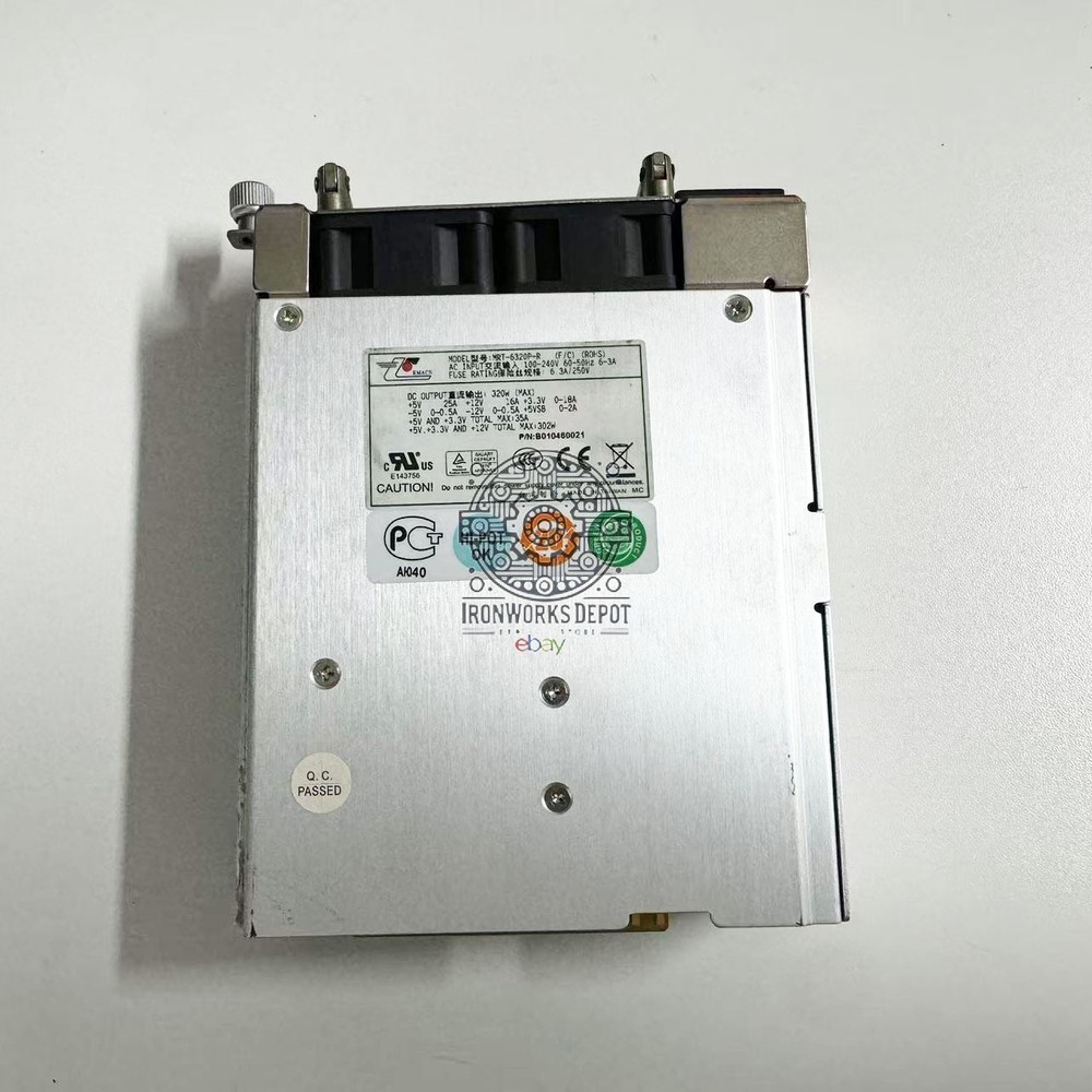 1PCS  Emacs MRT-6320P-R 320W 6.3A 250V Server Equipment Power Supply  Used