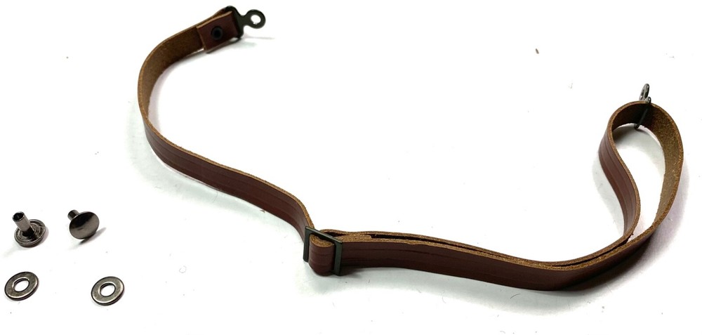 WWII US 1ST PATTERN M1 HELMET LEATHER HAWELY LINER FIXED CHINSTRAP