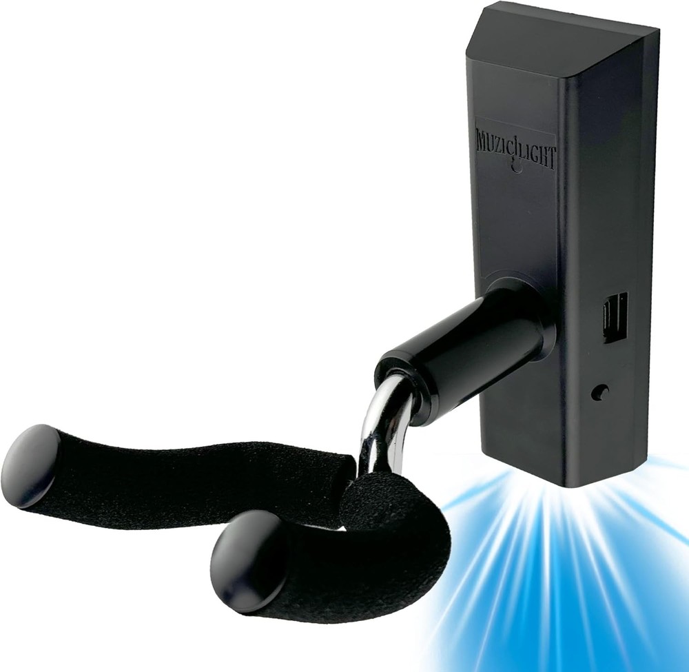 MuzicLight Light Up Guitar Wall Mount, LED Multicolor