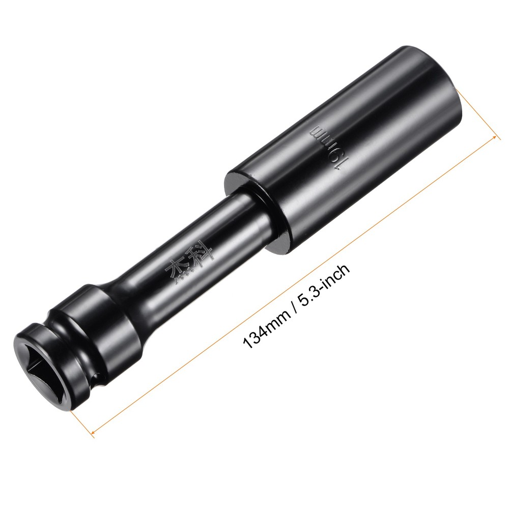 1/2" Drive by 19mm Thin Wall Impact 6 Points Socket High Carbon Steel