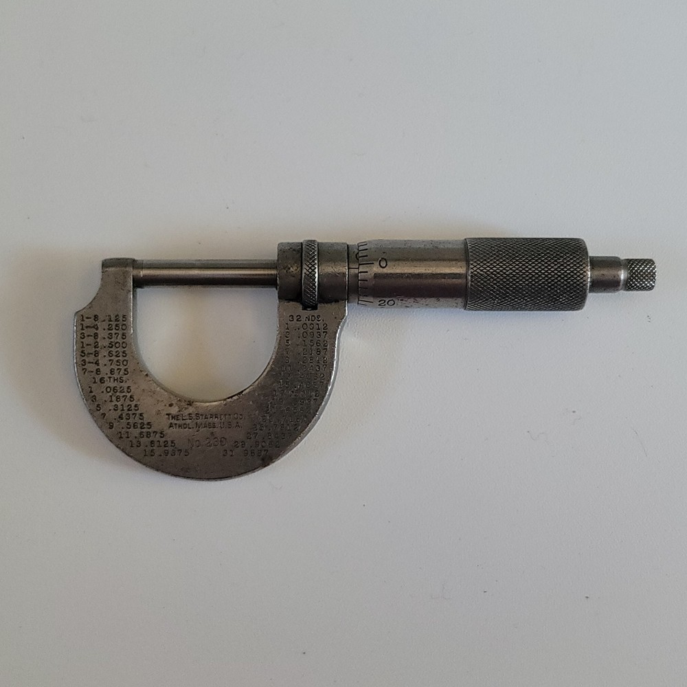 Starrett #230 0-1" Outside Micrometer .0001"