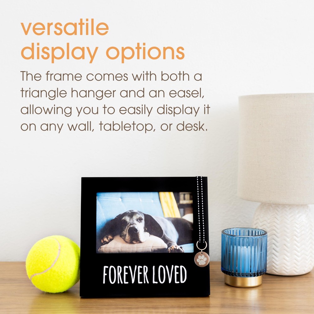 Pearhead Forever Loved pet Memorial Collar Frame, Frame