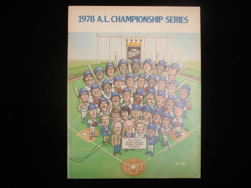 1978 American League Championship Series Program - Yankees @ Royals