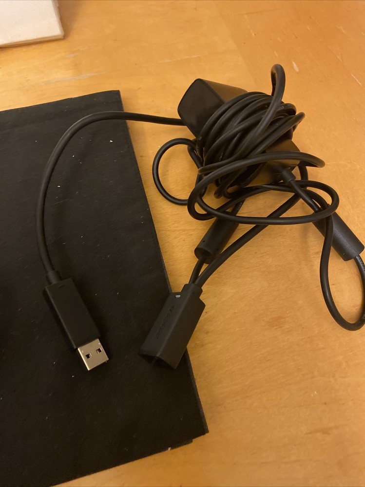 Xbox 360 Kinect Sensor Bar & Power Cable Adapter As Is No Power Untested Used