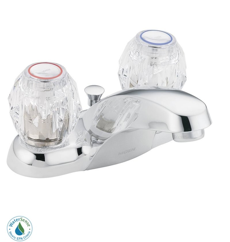 Moen 64920 Double Handle Centerset Bathroom Faucet - Chrome