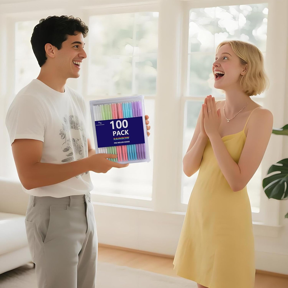 Pre Rolled Cones King Size 100 Pack Colorful Rolling Papers