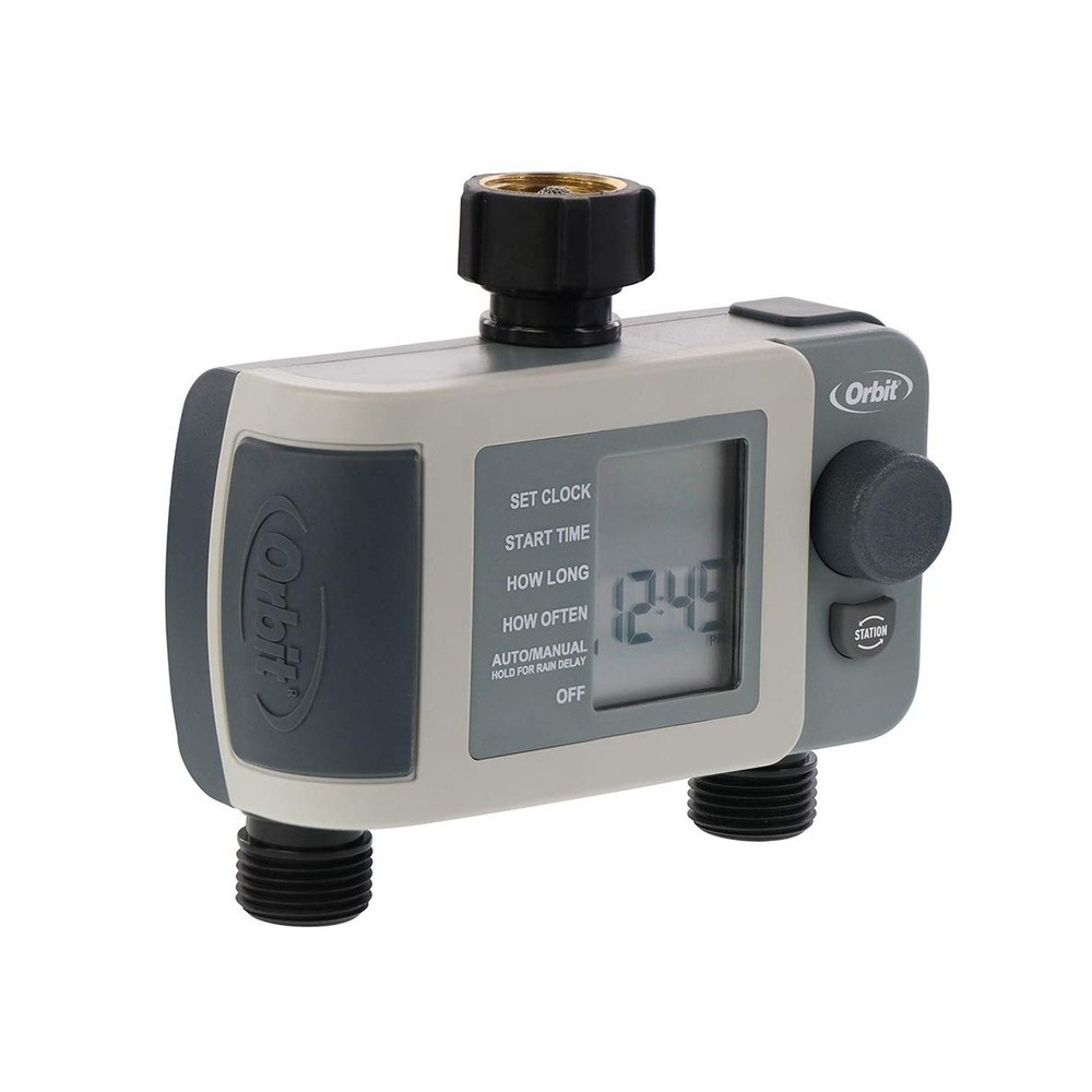 2-Outlet Programmable Hose Faucet Timer 2-Outlet Fast Ship