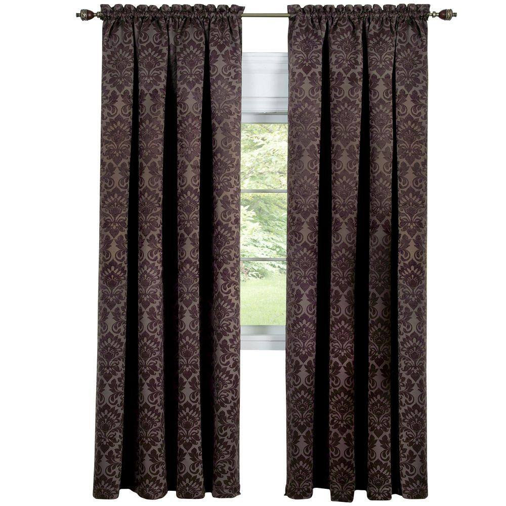 Sutton 52 In. W X 84 In. L Polyester Blackout Window Panel in Tan