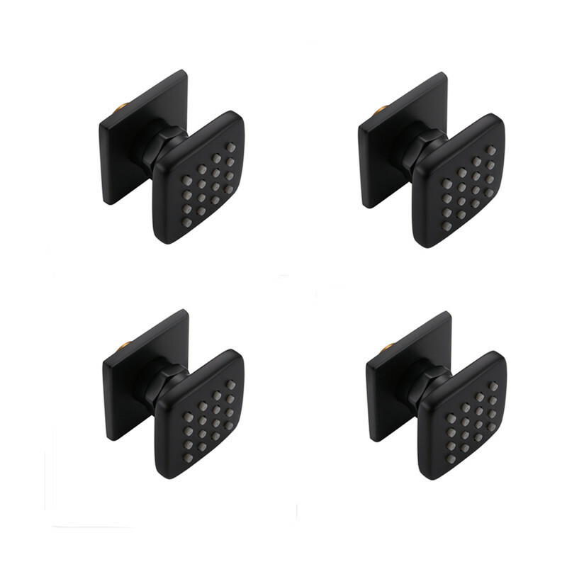 4 pcs Solid Brass Body Spray Shower Jets Adjustable Massage Spa Side Sprayer