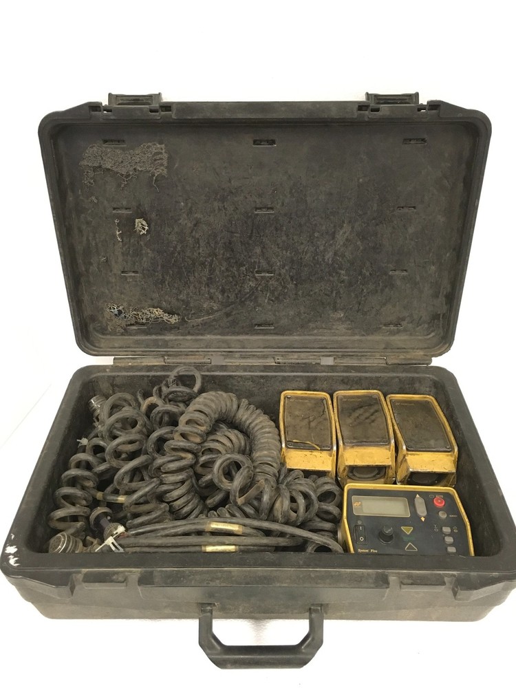 Topcon System Five 9256 w/ 3x 9142 Sonic Tracker II Sensors & Case WORKING
