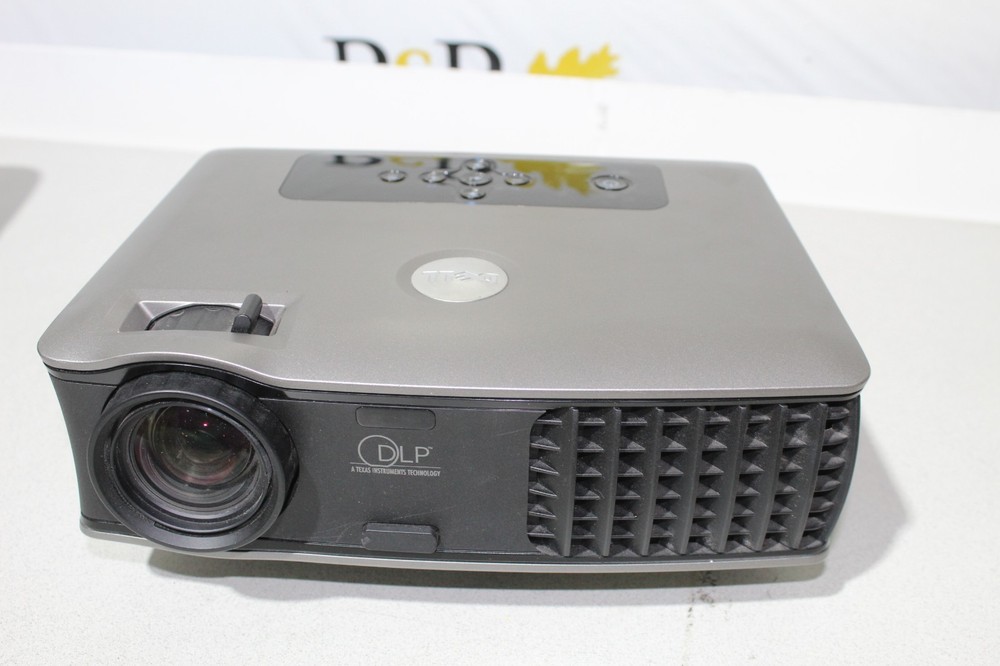 Dell 2400MP Projector With Case And Remote Tested Works