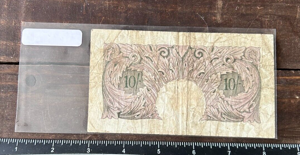 Vintage 1940-48 England 10 Shilling Note