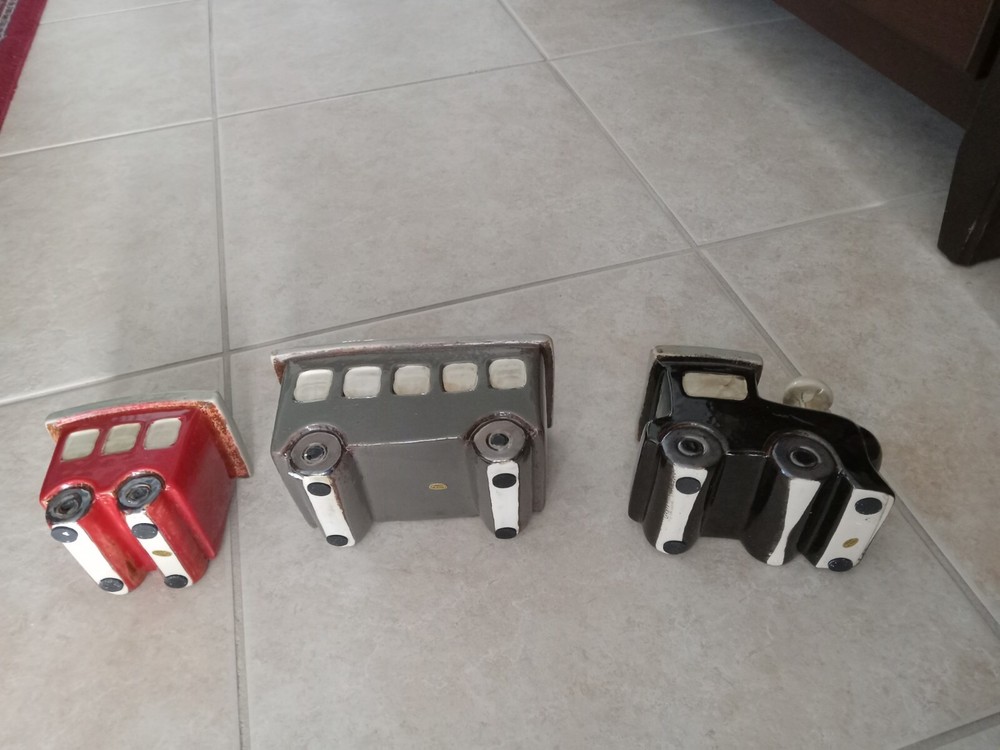 Set Of Tree Ceramic Train Planters