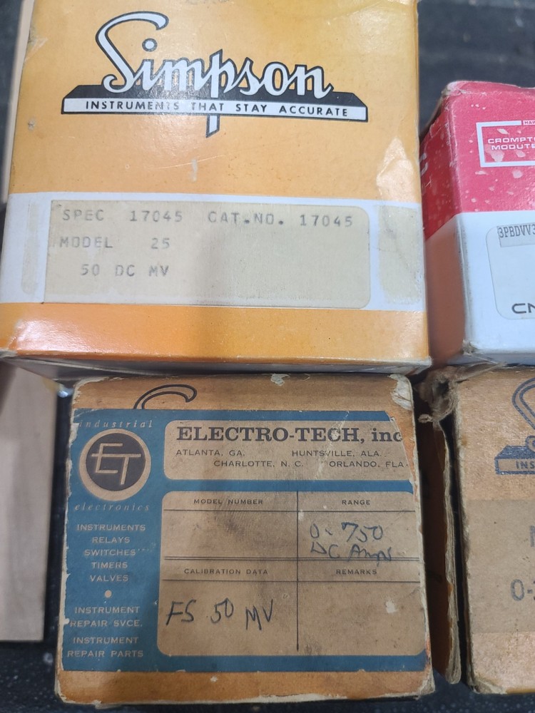 vintage panel meters