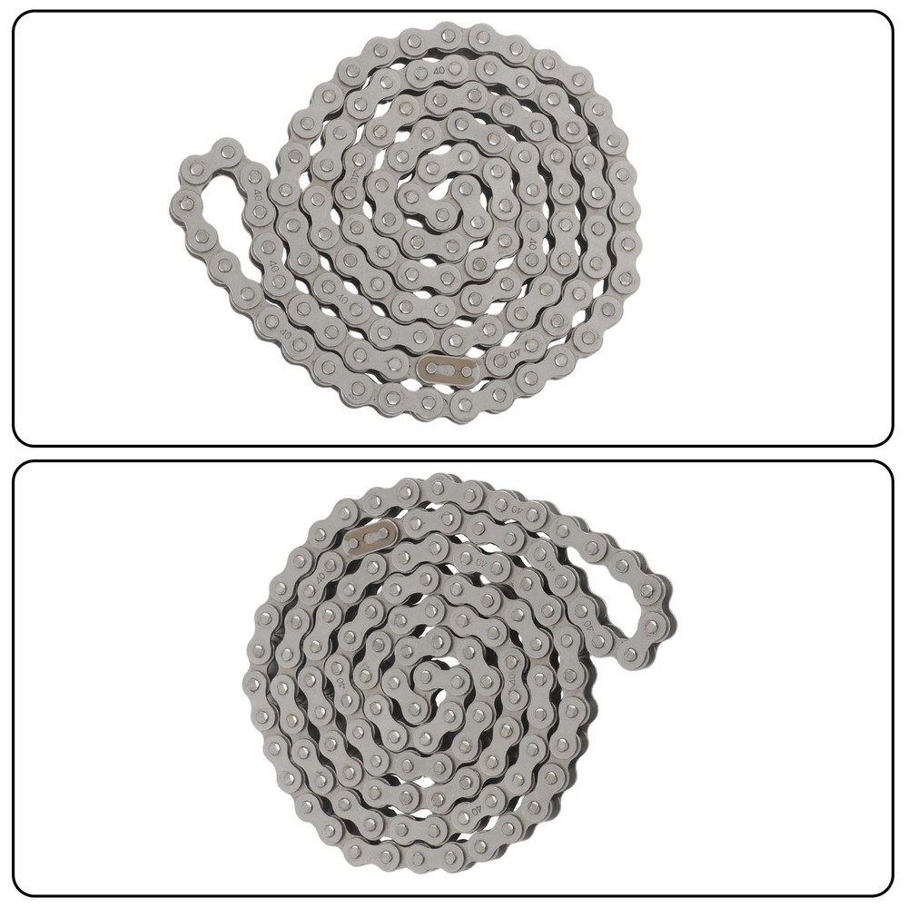  5 Feet #40 Roller Chain + 2 Connecting Links