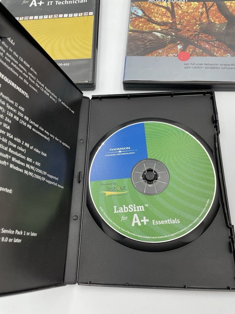 3 LabSim Thomson Course Technology A+ Essentials, IT, Network Programs M1