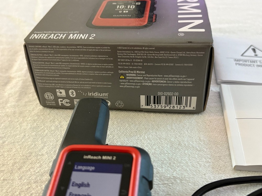 Garmin inReach Mini 2 Satellite Communicator - Flame Red VG Condition