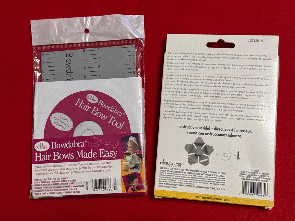 Lot EK Tools Bow Making Set - Mini Bowdabra - NEW