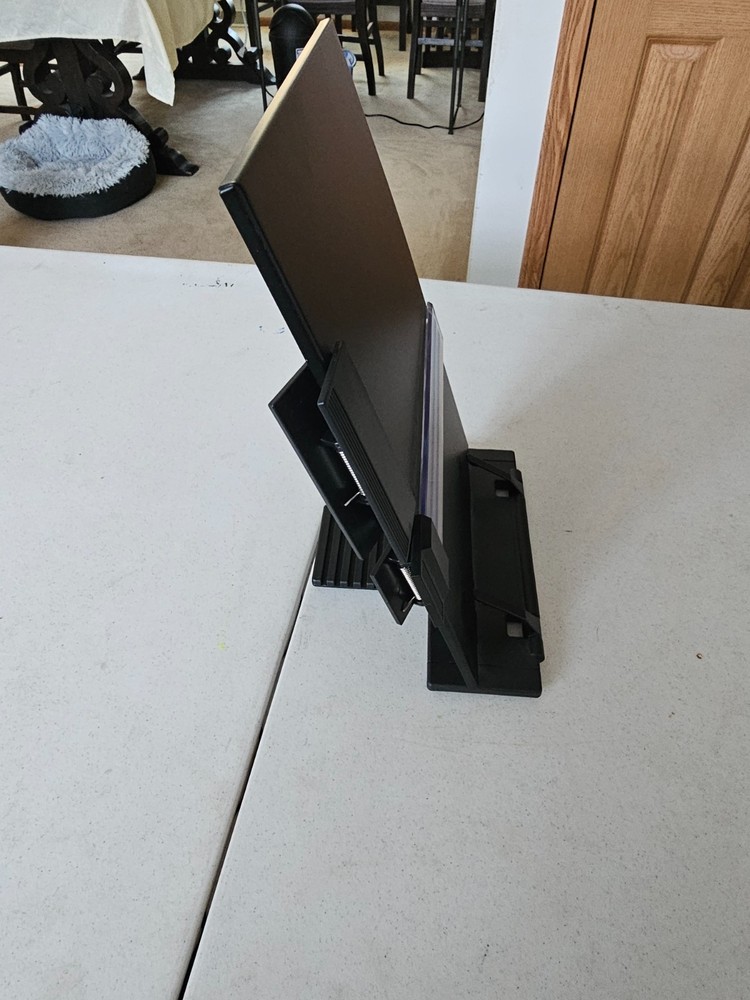 Desktop Document Holder Stand, Adjustable Copyholder with Line Guide & Clip