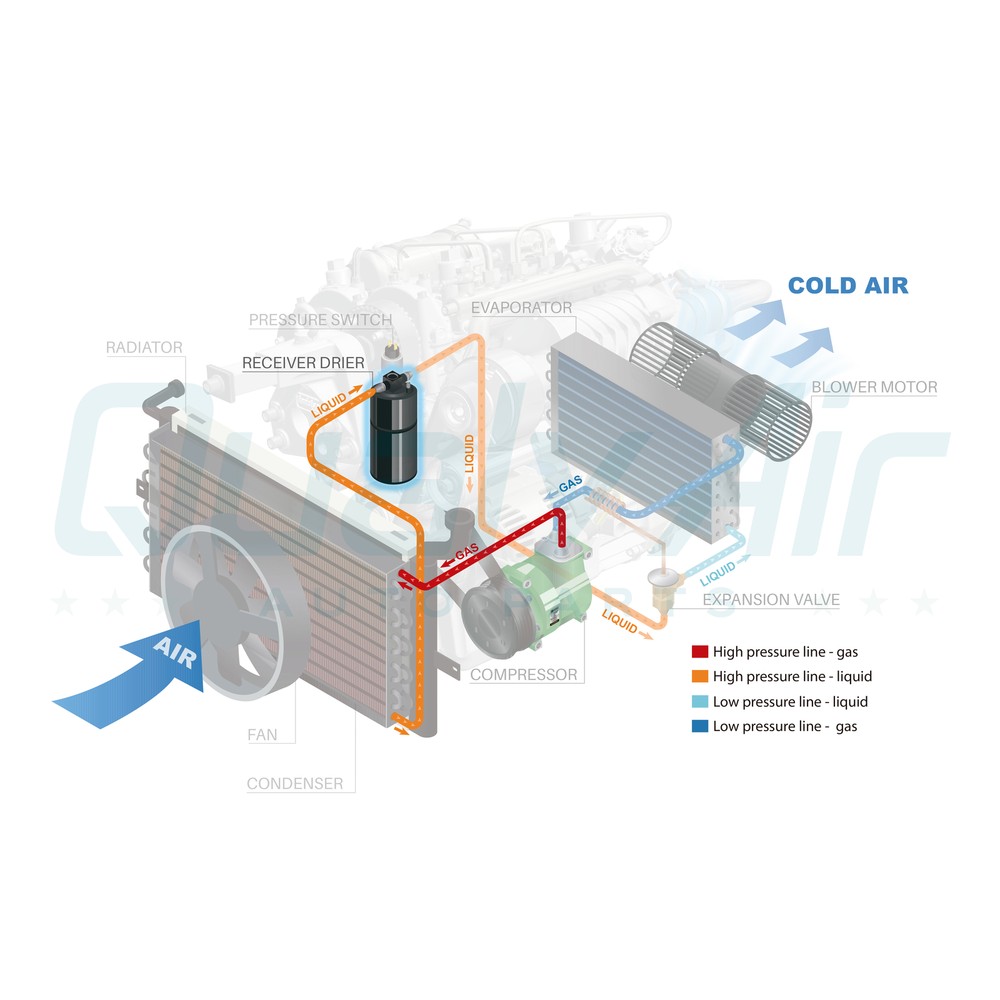 A/C Receiver Drier for Ford LTD II, Thunderbird, Torino