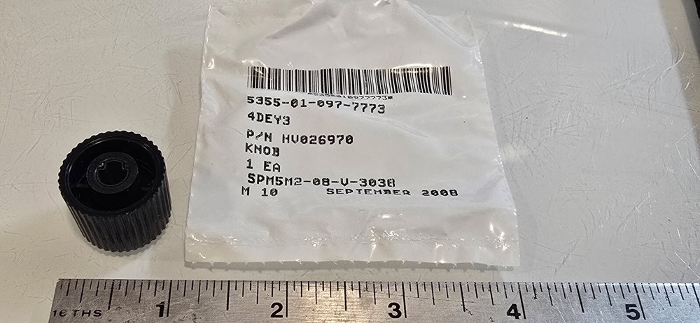 (5) EVANS TEMPCON MICHIGAN LLC KNOBS HV02970 5355-01-097-7773