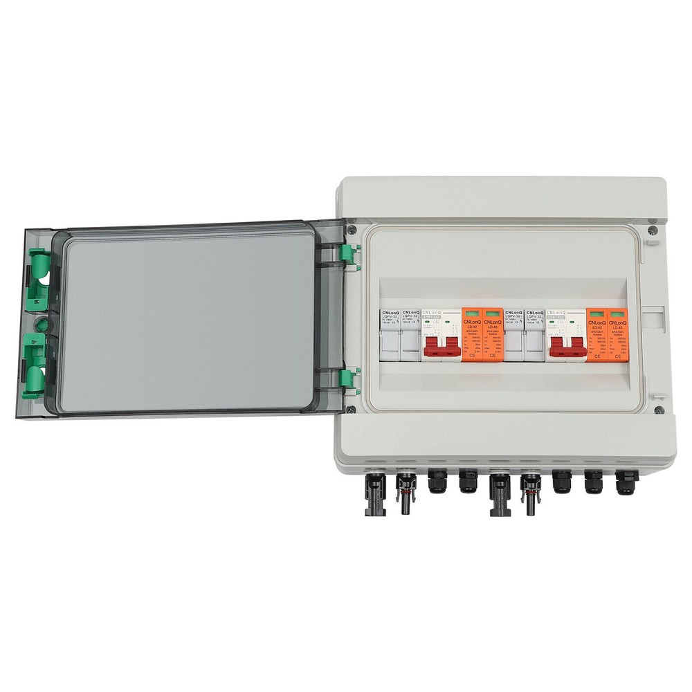 DC 500V/1000V Solar PV Combiner Box 2 Strings Circuit Breaker For Solar Panel