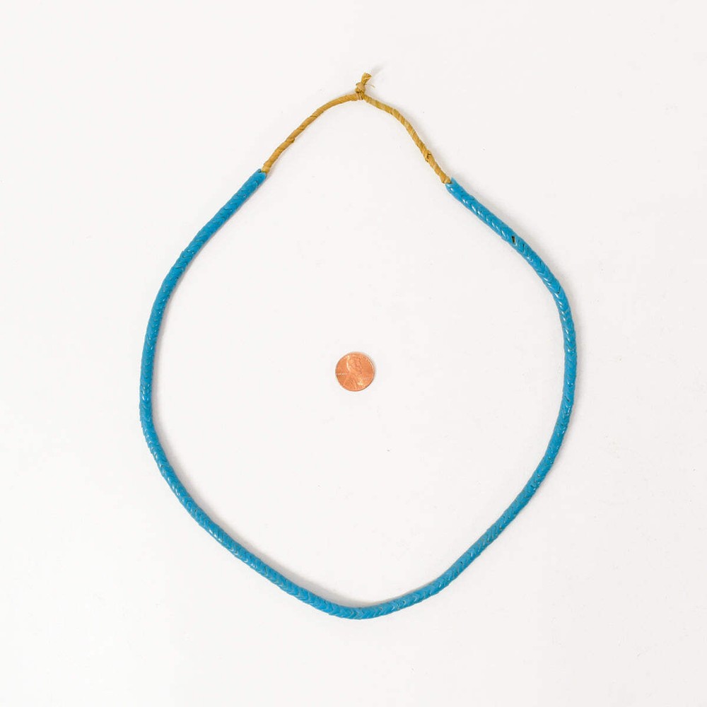Snake Interlocking Blue Trade Beads