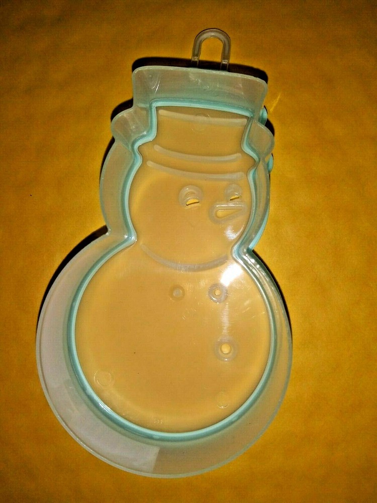 Light Blue Snowman shaped Cookie Cutter 1 pc Medium by Bradshaw