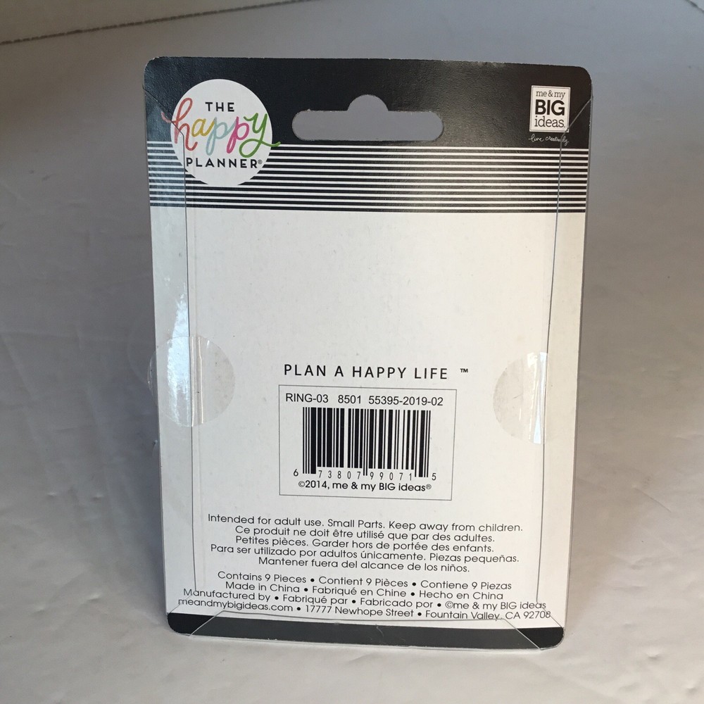 Happy Planner Discs 1.75" 9/Pkg-Pink Heart NOS