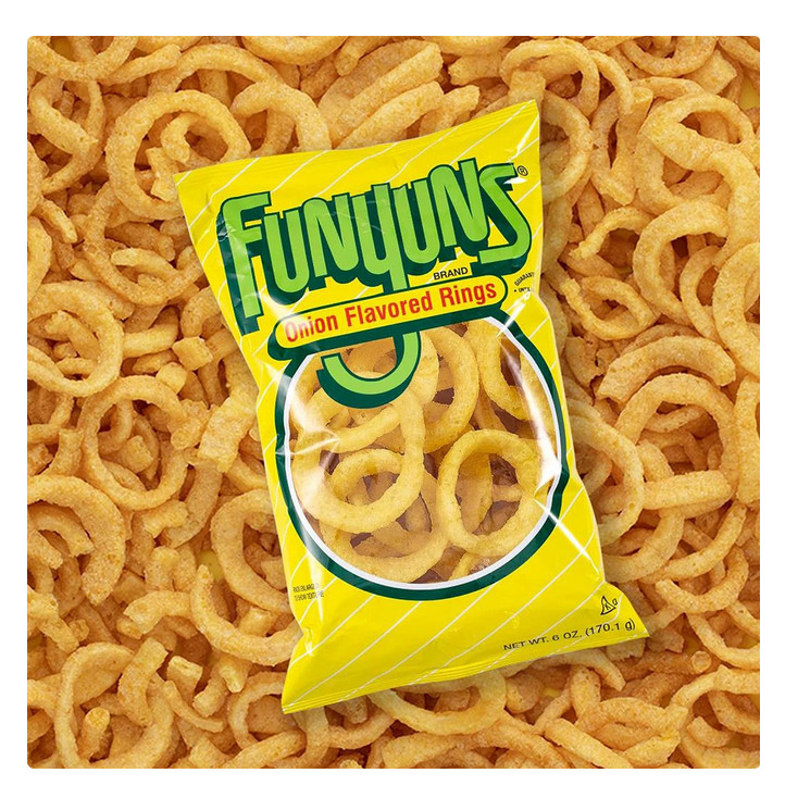Funyuns Onion Ring Flavored Snack Chips, 10 Count Multipack
