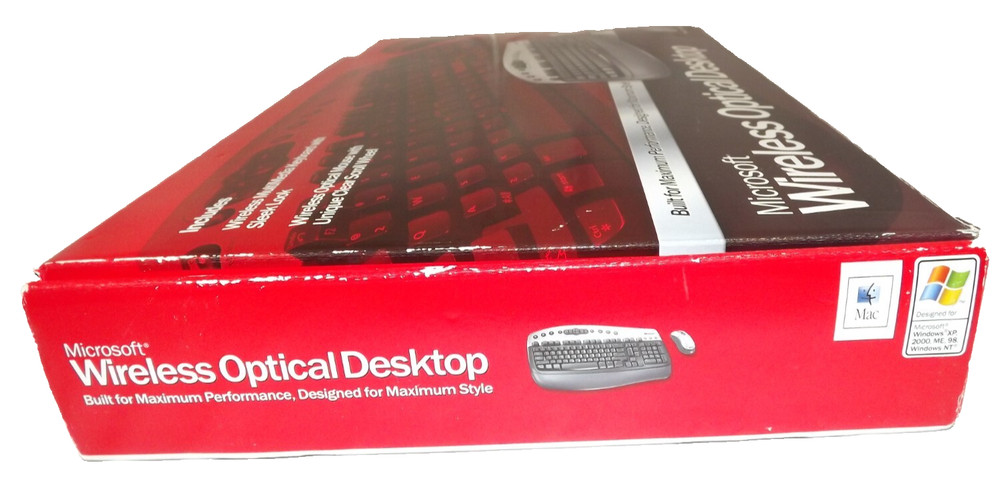 Microsoft Wireless Optical Desktop Keyboard w Mouse SN 5911900168143 WIN/ MAC