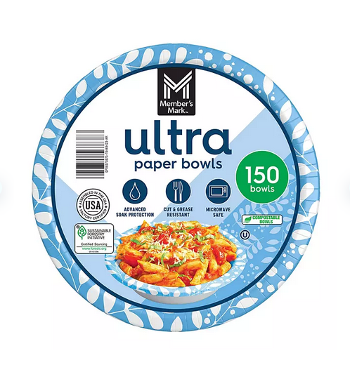 Member's Mark Ultra Dessert/Snack Paper Plates, ( Select Type & Size )