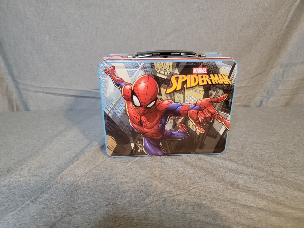 Spiderman Metal Lunch Box Marvel Comics Spiderman