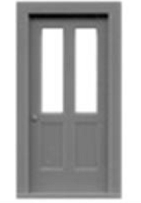 HO Scale Tichy Train Group 8050 2-Lite 2 Panel Doors pkg (6)