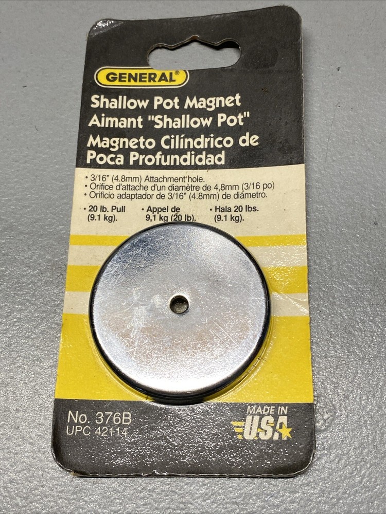 General Tools Magnet  2” Diameter Shallow Pot Made In USA