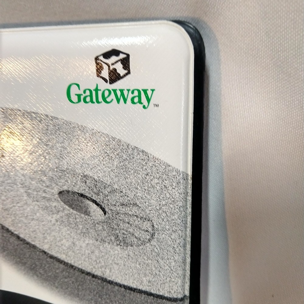 2 Vintage GATEWAY Computers Software Storage Binder 2 ring CD ROM holder 1999