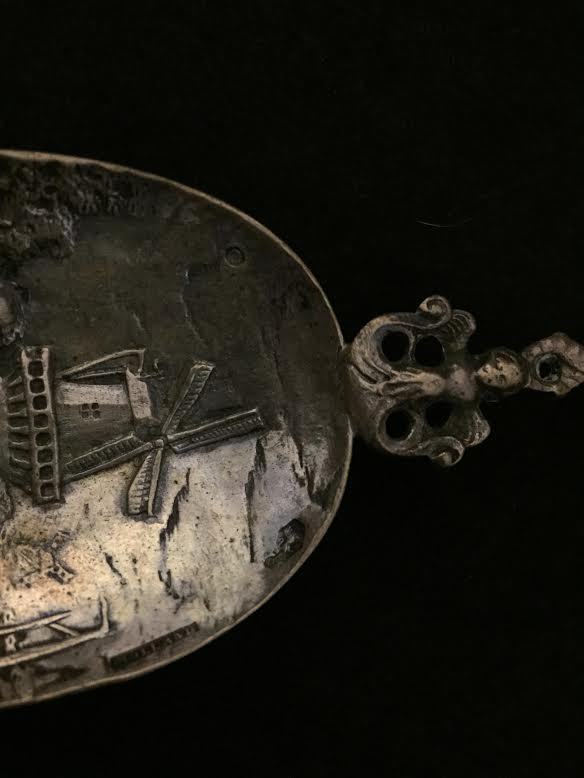 Antique Silver Dutch Windmill Spoon MAKE ME AN OFFER!!!