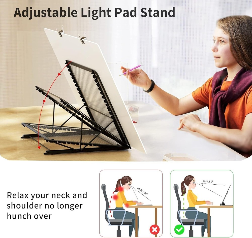 A2 LED Light Pad for Diamond Painting USB Powered Light Board Kit, Adjustable...