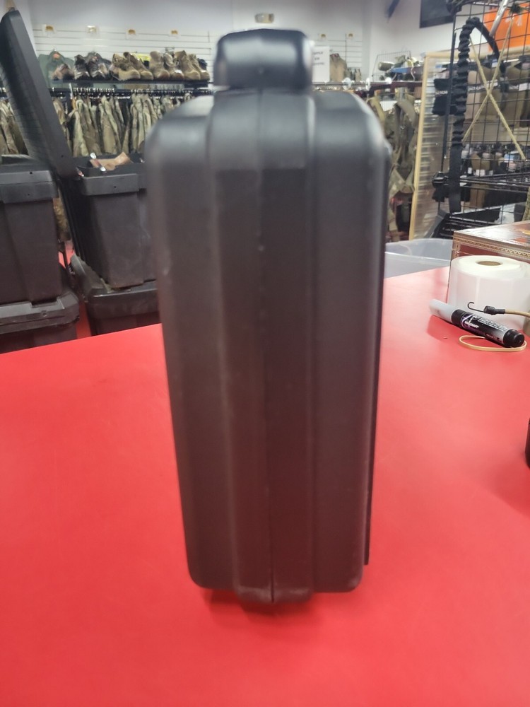 Black Plastic Handgun Case With Foam