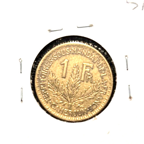 Cameroon 1925 franc KM 2 XF