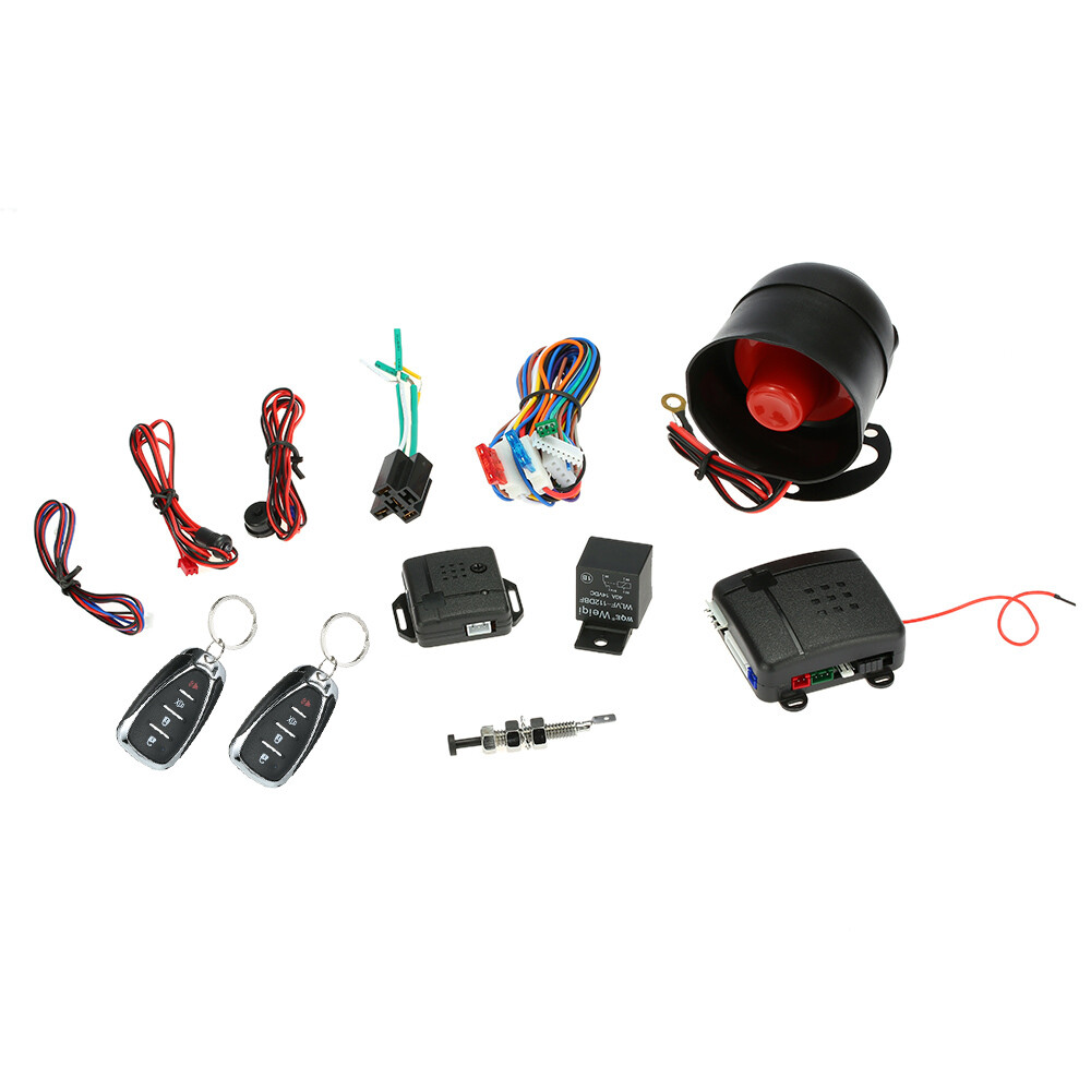 Car Alarm Remote Start Keyless Vehicle Security System 2 Remote Controller R2I1