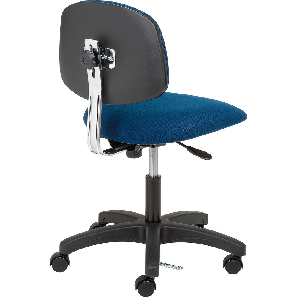 ESD Chair Fabric Navy Armless Mid Back