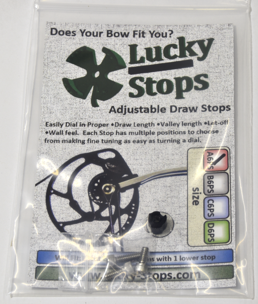Draw Stops Fits Bear and PSE Cams with 1 lower Stop Size A6PS Cable Stops