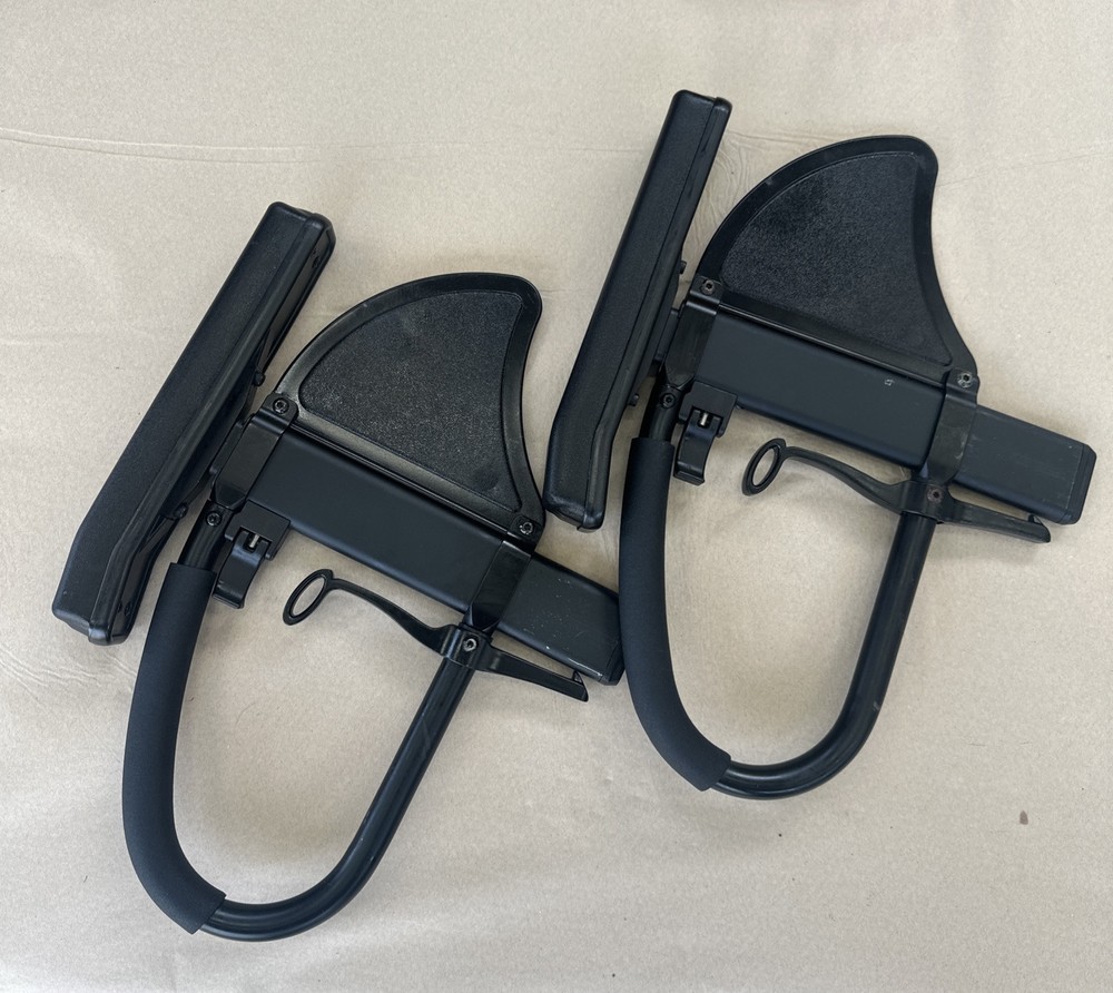 2 - QUICKIE 2 Single Post Wheelchair Armrest Side Assemblies Adjustible Height