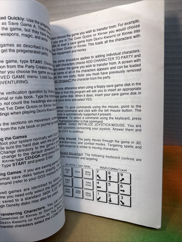 Advanced Dungeons And Dragons Quick Start Instructions For pc Game See Pics