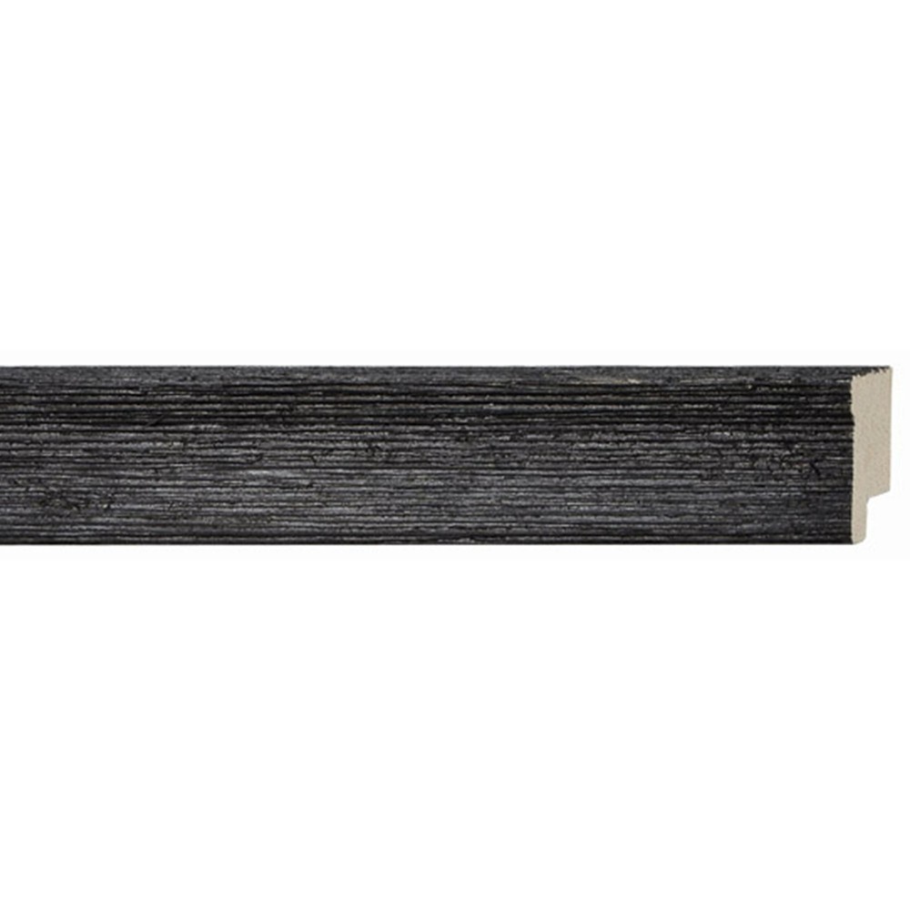 8x18 Frame Black Real Wood Picture Frame Width 1.5 inches | Interior Frame Depth