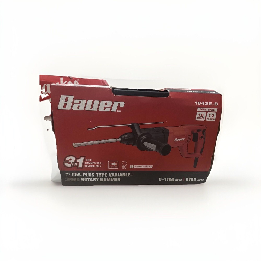 3 In 1 Bauer Drill, Hammer Drill, Hammer Only.