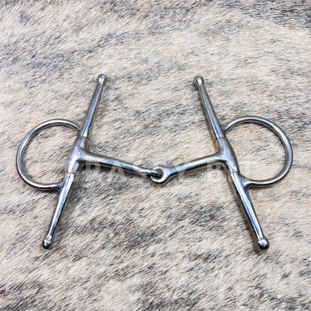 5" Weighted Cheek Snaffle w/ Thin Mouth