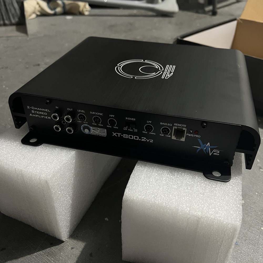 RE Audio XT800.2V3 400w 2-Channel Amplifier.